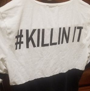 Black and white casual dress